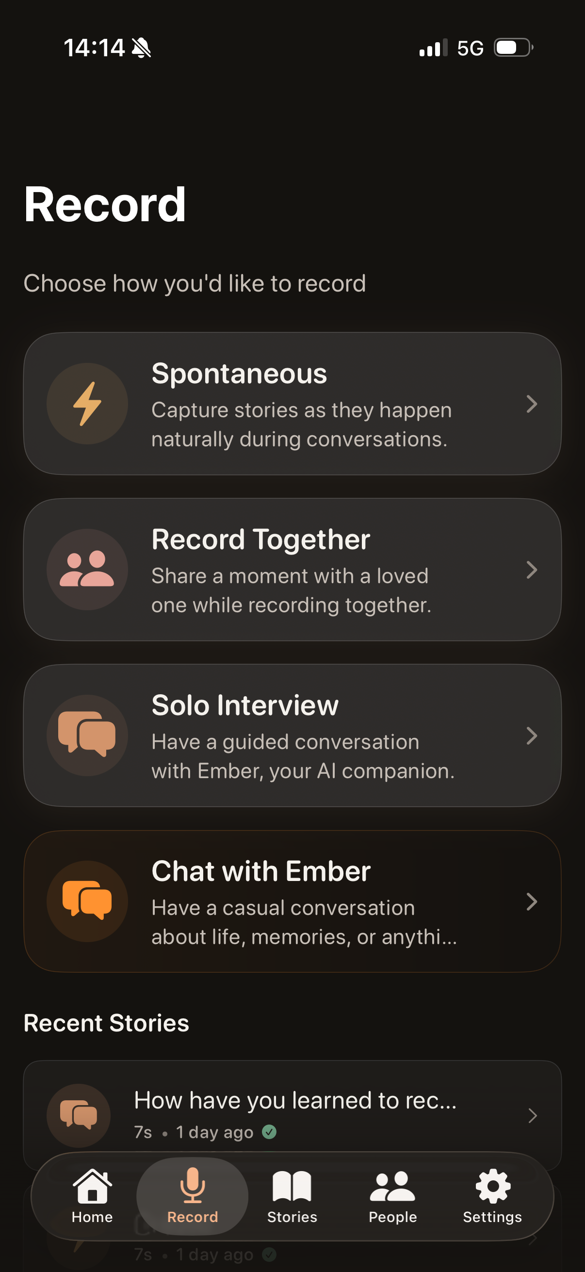 KeepOfEchoes recording options
